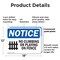 Signmission No Climbing Or Playing On Fence, 18 in W x Rectangle, Plastic OS-2PACK-NS-P-1218-L-14452 - alternate 6